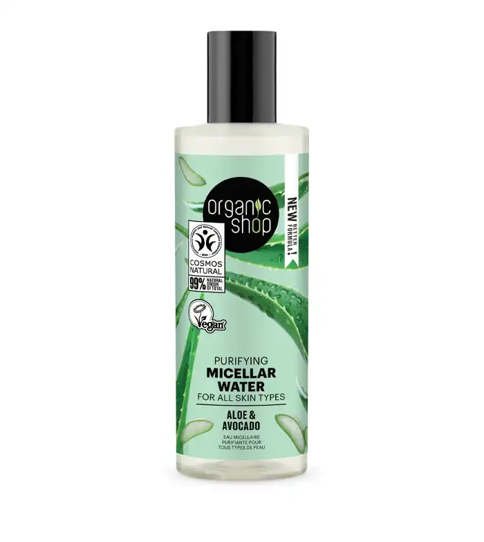 Organic Shop - Agua micelar purificante para todo tipo de pieles - Aloe y Aguacate - Organic Shop - Comparador de precios