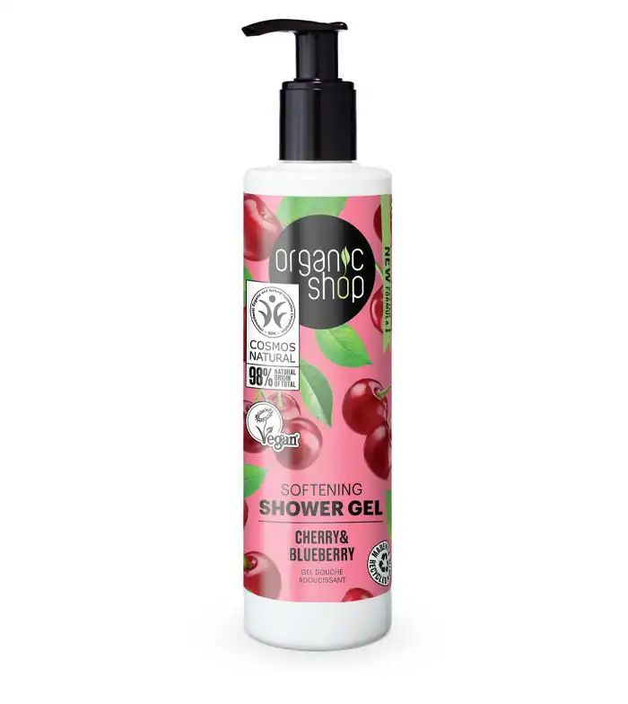 Organic Shop - Gel de ducha suavizante - Cereza y Arándano - Organic Shop - Comparador de precios