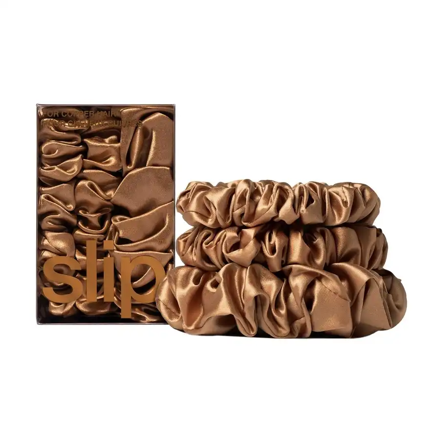 Slip - coleteros surtidos de seda pura vuelta a lo básico slip - cobrizo Gomas para cabello 1 pieces Marrón unisex - SLIP - Comparador de precios