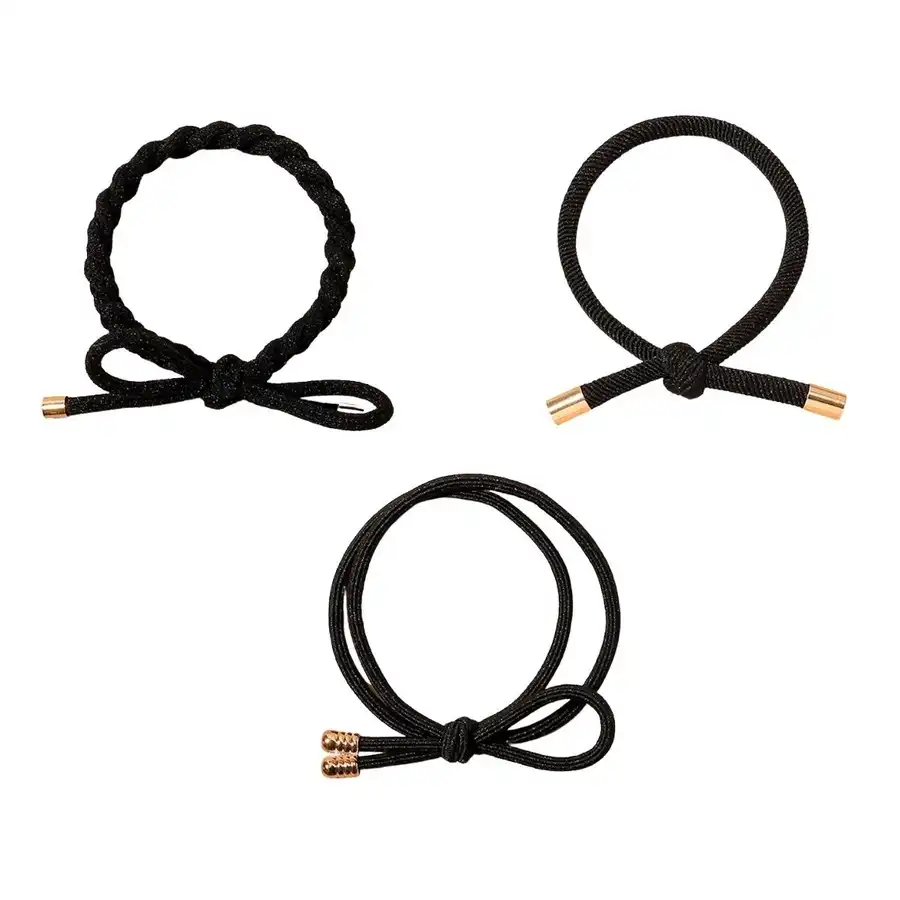 SOHO - Coletero Cibe Gomas para cabello 3 pieces Negro unisex - Soho - Comparador de precios