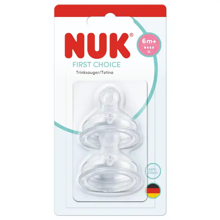 Tetina First Choice+ Flujo XL +6 Meses - NUK - Comparador de precios