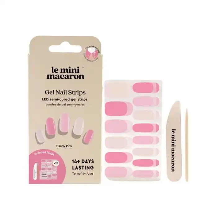 ¡25% DTO! Gel Strips Candy Pink - Le Mini Macaron - Comparador de precios