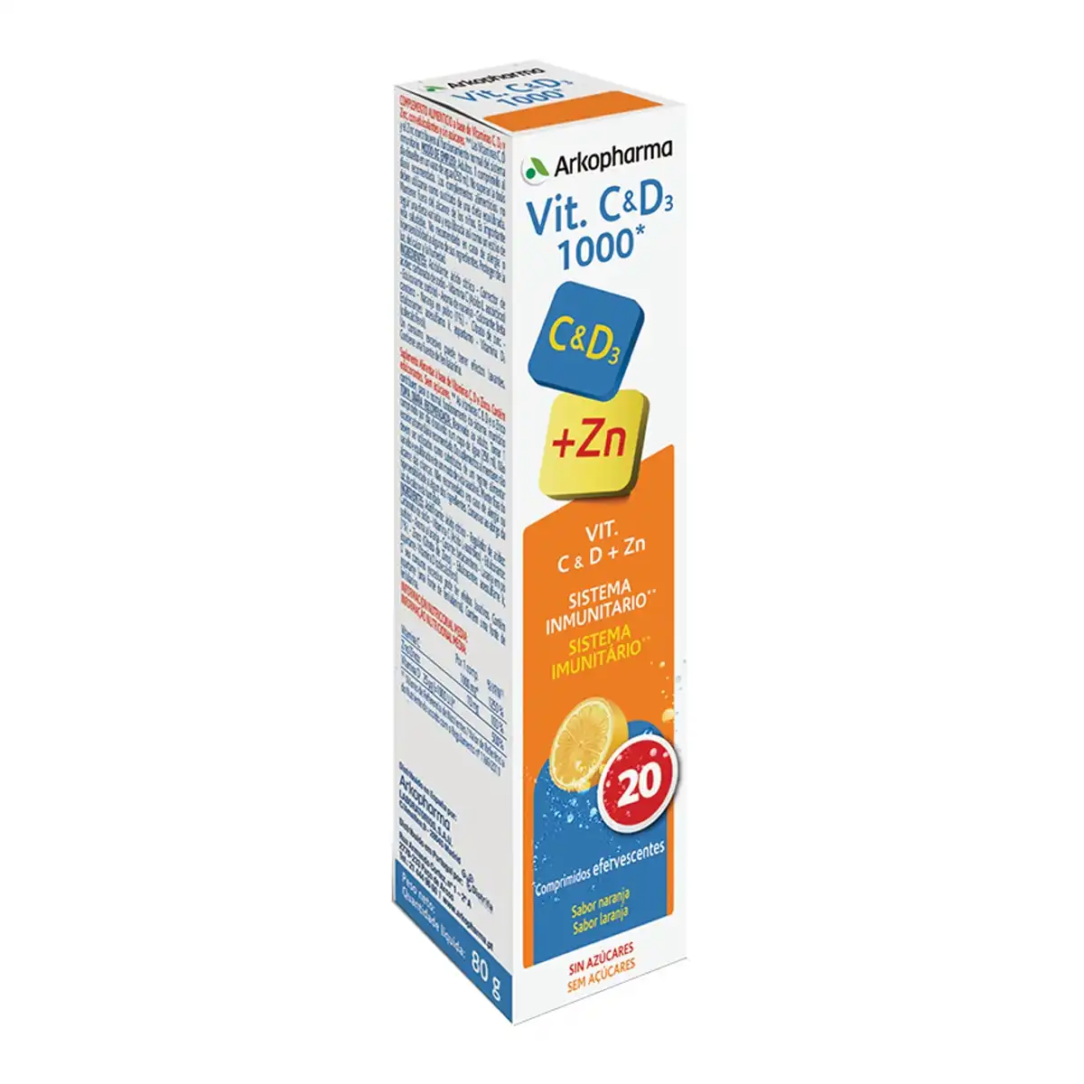 Arkopharma - 20 Comprimidos Vitamina C&D3 1000 mg + Zinc Arkopharma. - Arkopharma - Comparador de precios