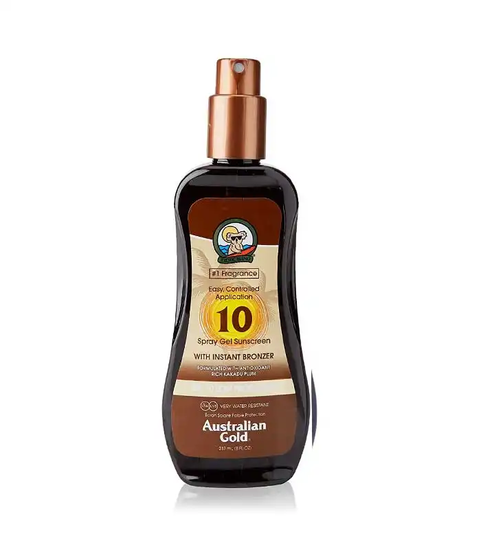 Australian Gold - Protector Solar en Spray Gel con Activo Bronceador - FPS 10 - Australian Gold - Comparador de precios
