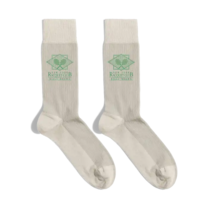 Calcetines Tennis Club stamp Blank Off White - BILLY BROWN - Comparador de precios