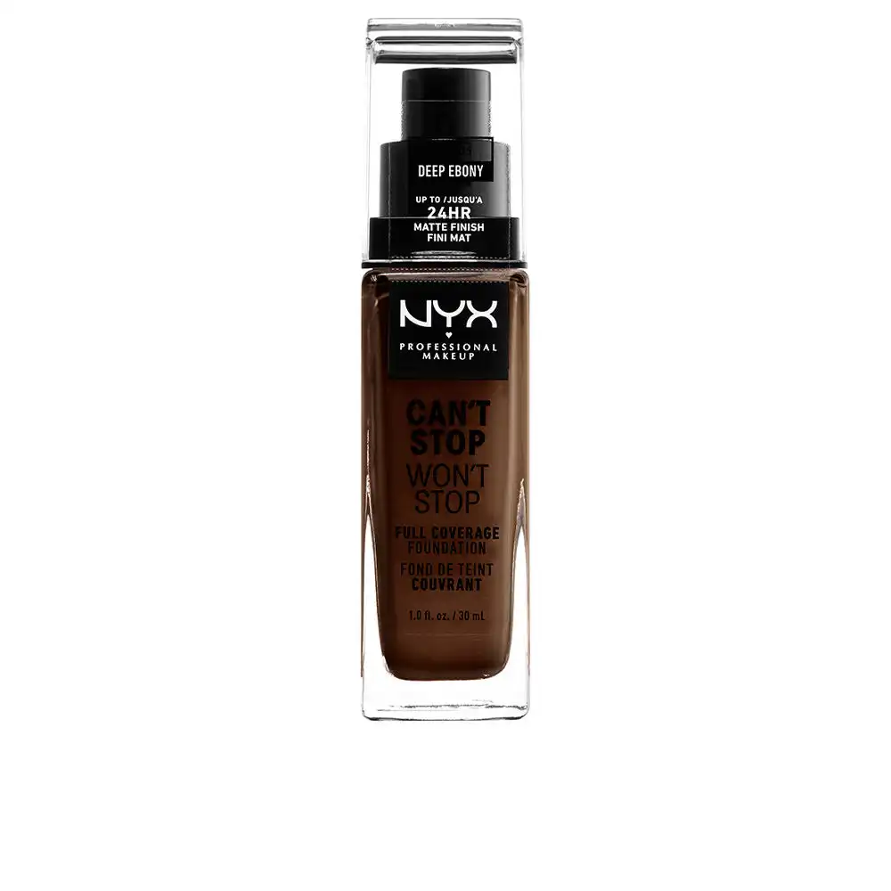 CAN’T Stop WON’T Stop full coverage foundation #deep ebony - NYX PROFESSIONAL MAKE UP - Comparador de precios