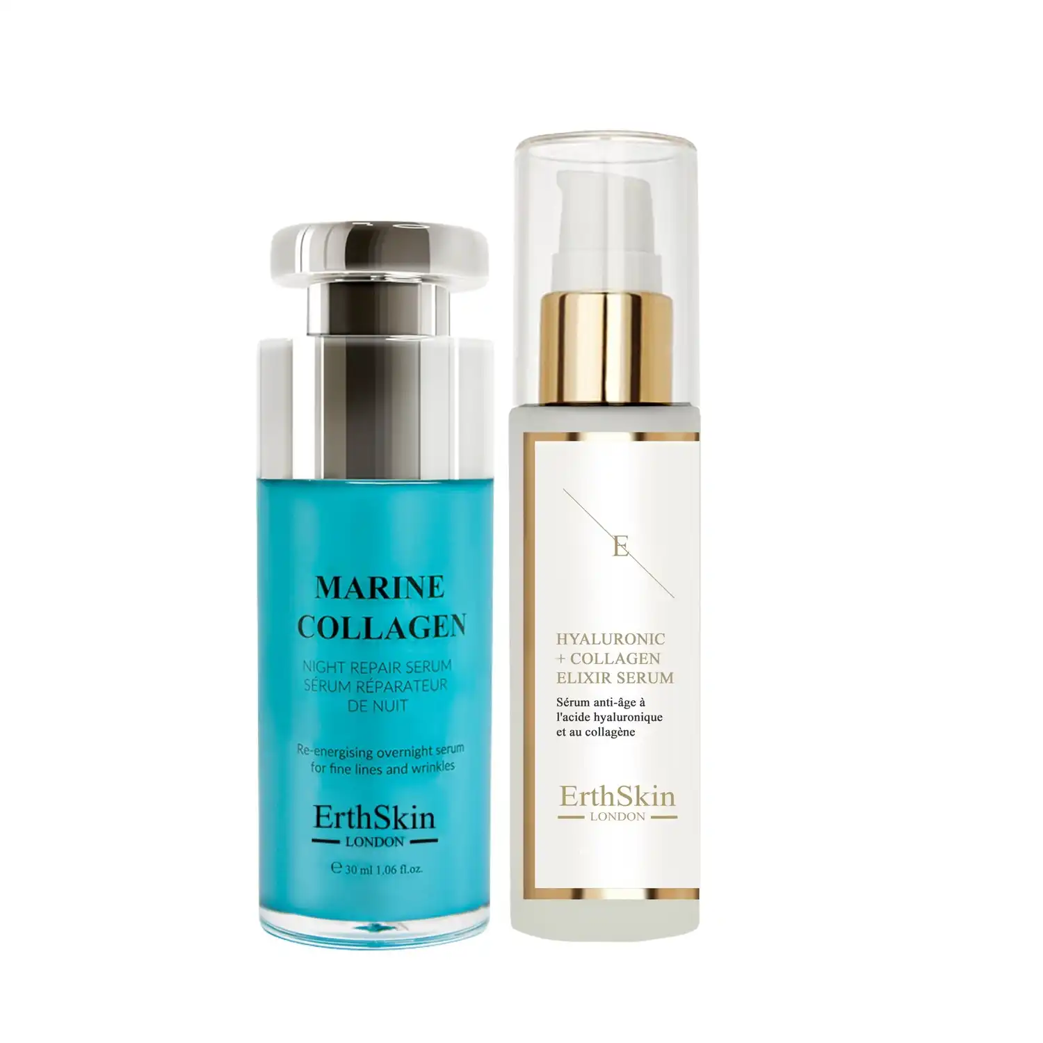 Dúo reparador Hydra + Marine Set de tratamiento facial - ErthSkin London - Comparador de precios
