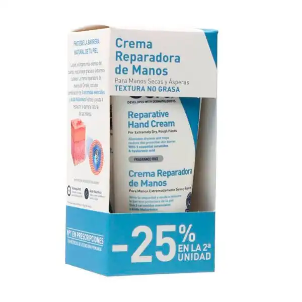 Duplo Crema Reparadora De Manos - CeraVe - Comparador de precios