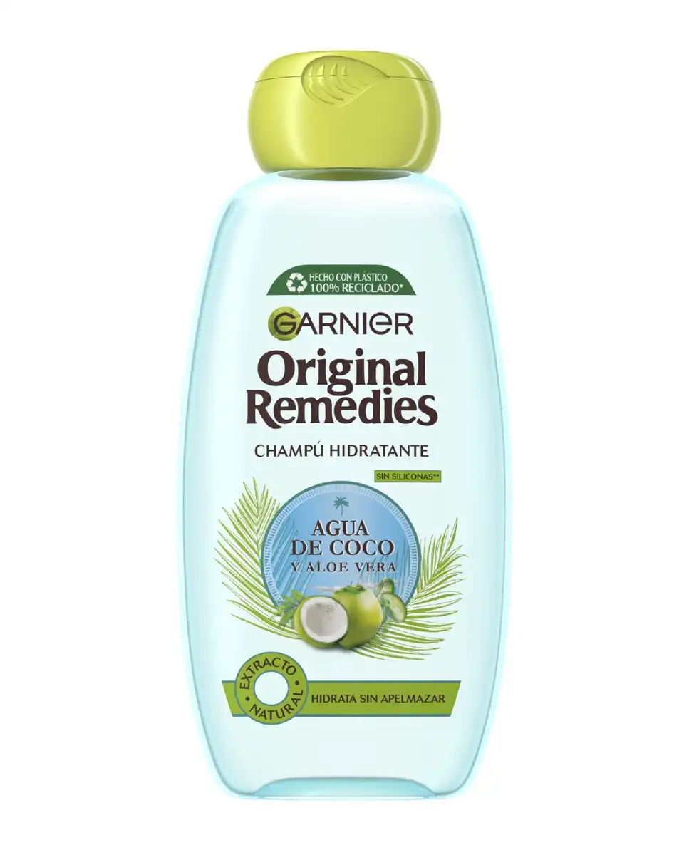 Garnier - Champú Hidratante Agua De Coco Y Aloe Vera Original Remedies - Garnier - Comparador de precios