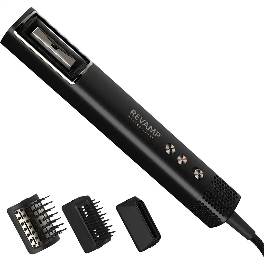 HydroShine Air Compact 3 in 1 Pro Air Styler DR-2750-EU Rizador de pelo Negro - Revamp - Comparador de precios
