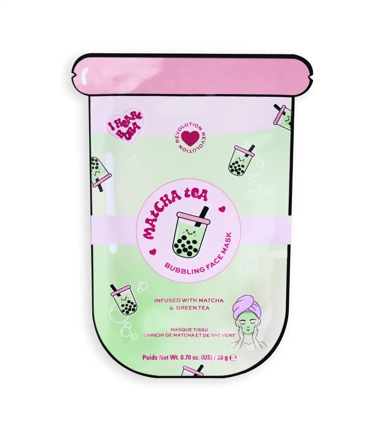 I Heart Revolution - *I Heart Boba* - Mascarilla en lámina - Matcha Tea - I HEART REVOLUTION - Comparador de precios