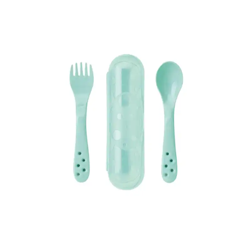 Juego De Cubiertos Con Estuche Verde - SARO - Comparador de precios