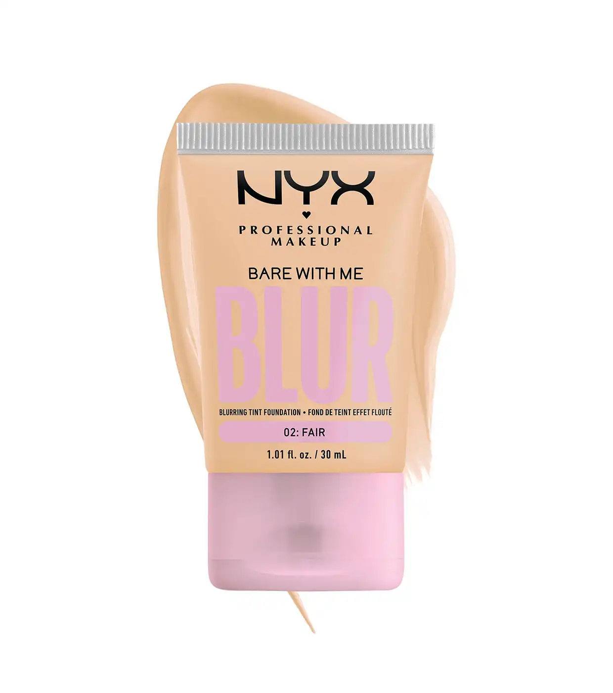 Nyx Professional Makeup - Base de maquillaje difuminadora Bare With Me Blur Skin Tint - 02: Fair - NYX Professional Makeup - Comparador de precios