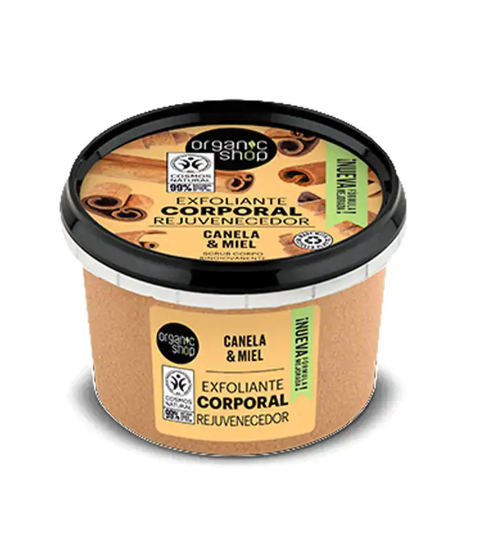 Organic Shop - Exfoliante corporal - Canela orgánica y miel - Organic Shop - Comparador de precios