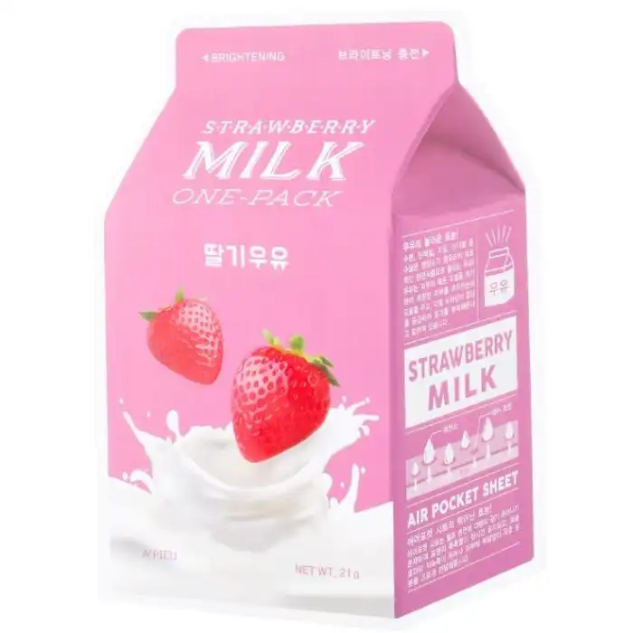 Strawberry Milk One Pack Mascarilla Facial 21 gr - APieu - Comparador de precios