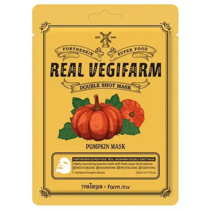 SUPER FOOD REAL VEGIFARM Mascarilla Facial de Calabaza 23 ml - Fortheskin - Comparador de precios