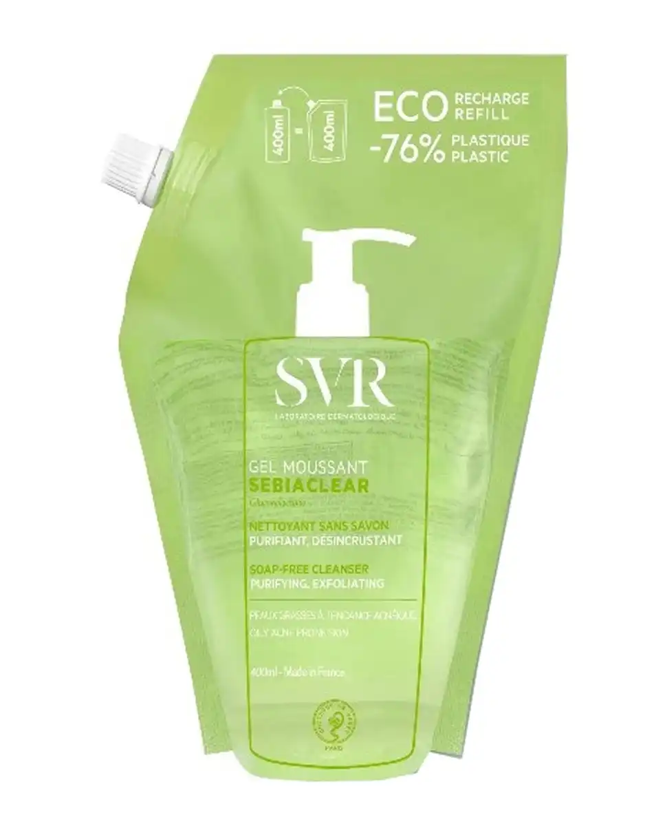 Svr - Limpiador Sin Jabón Sebiaclear Gel Mouss Eco Pack 400 Ml - Svr - Comparador de precios