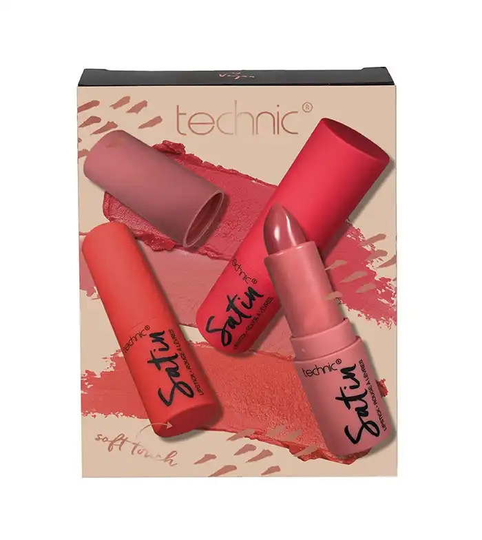 Technic Cosmetics - Set de barras de labios Satin - Technic Cosmetics - Comparador de precios