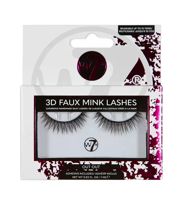 W7 - Pestañas postizas 3D Faux Mink Lashes - Out Out - W7 - Comparador de precios
