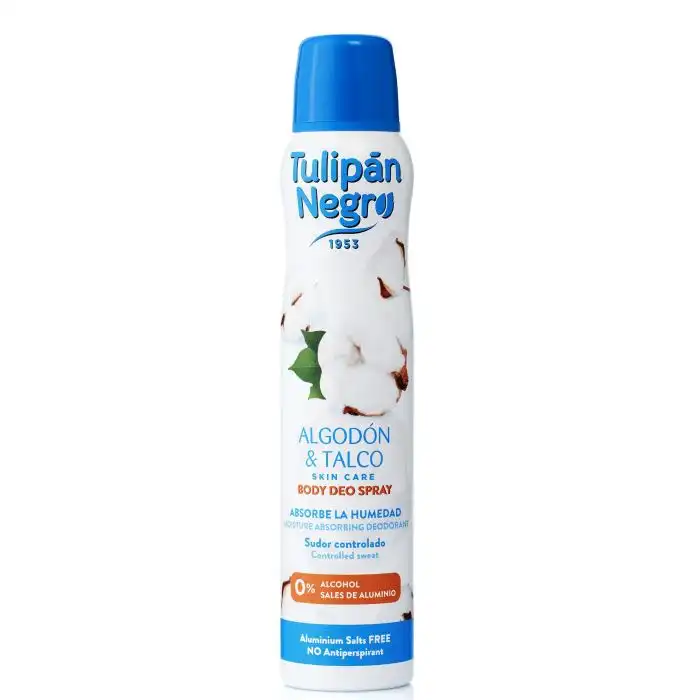 Algodón y Talco Deo Spray 200 ml - Tulipan Negro - Comparador de precios