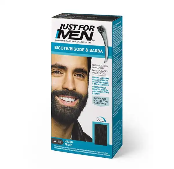 Bigote, Barba Y Patillas Negro Natural - JUSTÂ FORÂ MEN - Comparador de precios