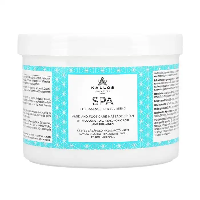 Body Art Crema Hidratante Manos y Pies 500 ml - Kallos - Comparador de precios