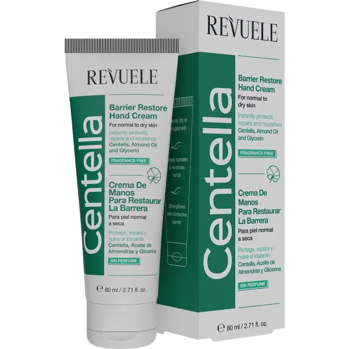 Centella Crema de Manos para Restaurar la Barrera 80 ml - Revuele - Comparador de precios