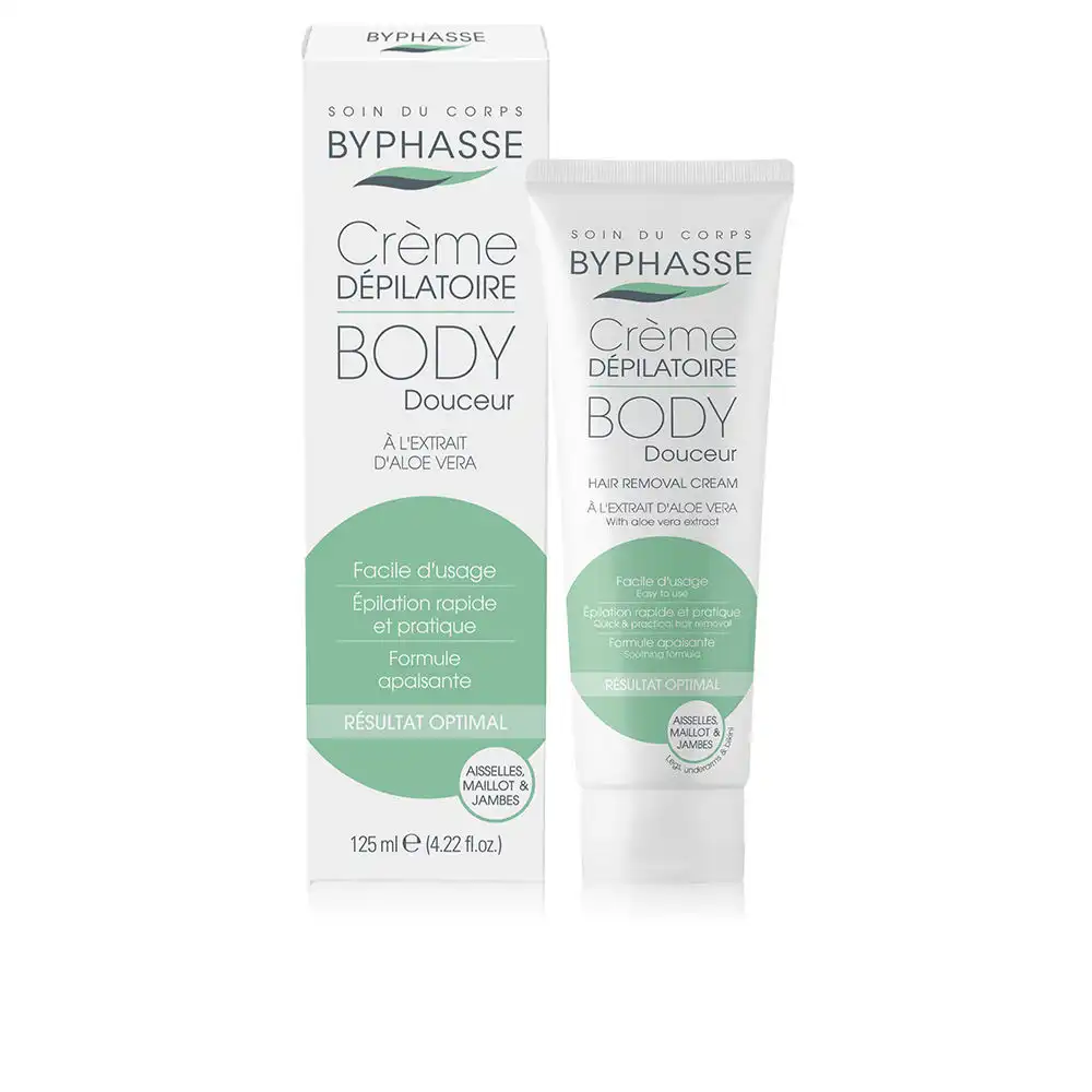 Crema Depilatoria extracto de aloe vera 125 ml - Byphasse - Comparador de precios