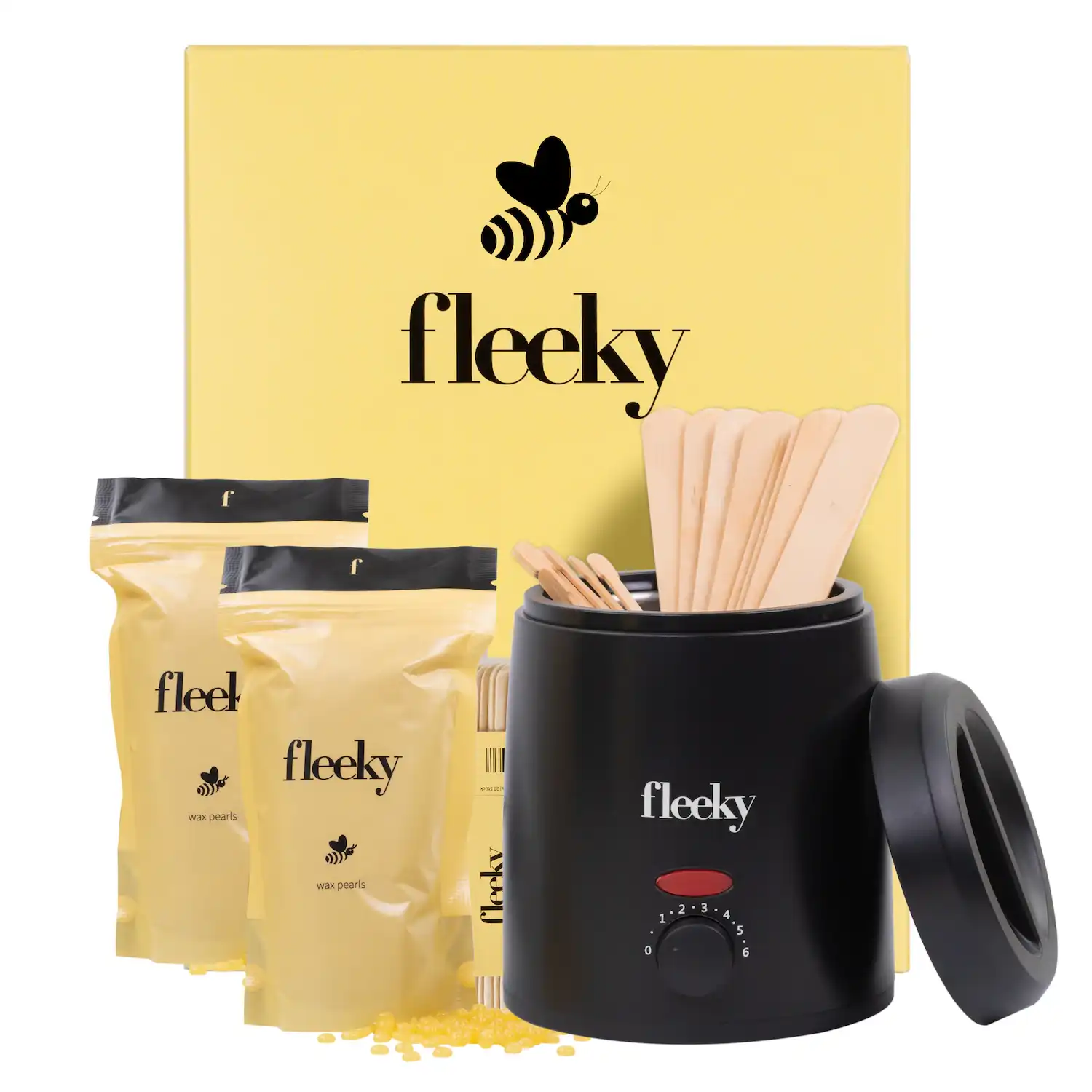 Fleeky - Kit Calentador de Cera Completo Maquinillas de afeitado y depilación 1 pieces unisex - Fleeky - Comparador de precios