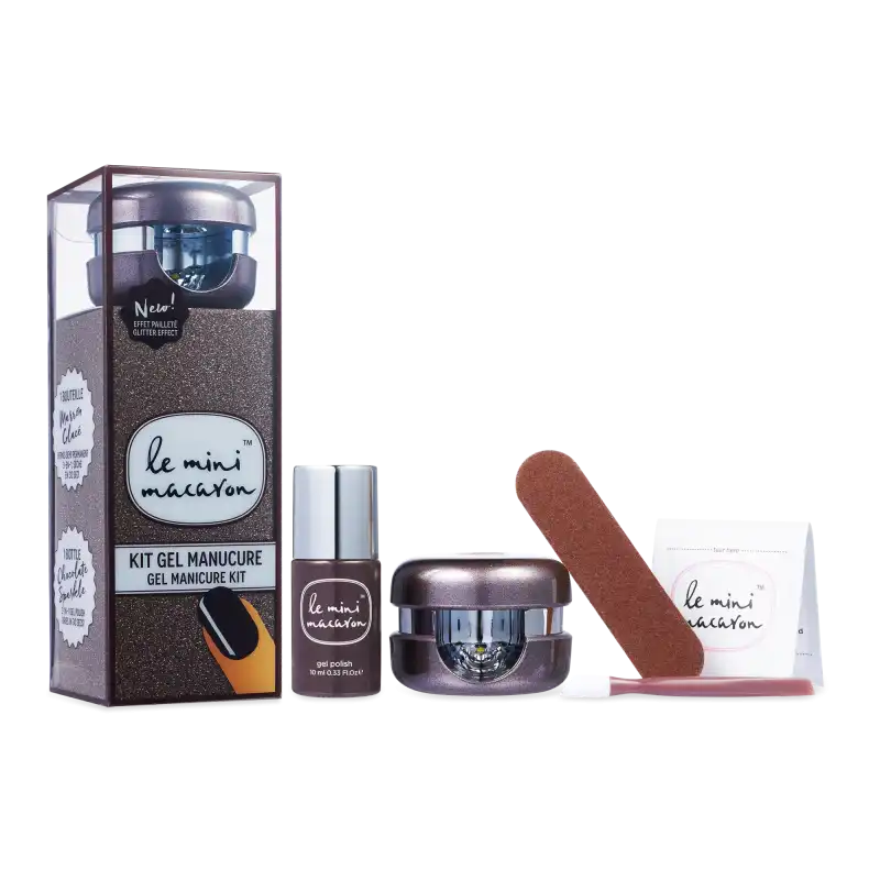Gel Manicure Kit Chocolate Sparkles - Le Mini Macaron - Comparador de precios