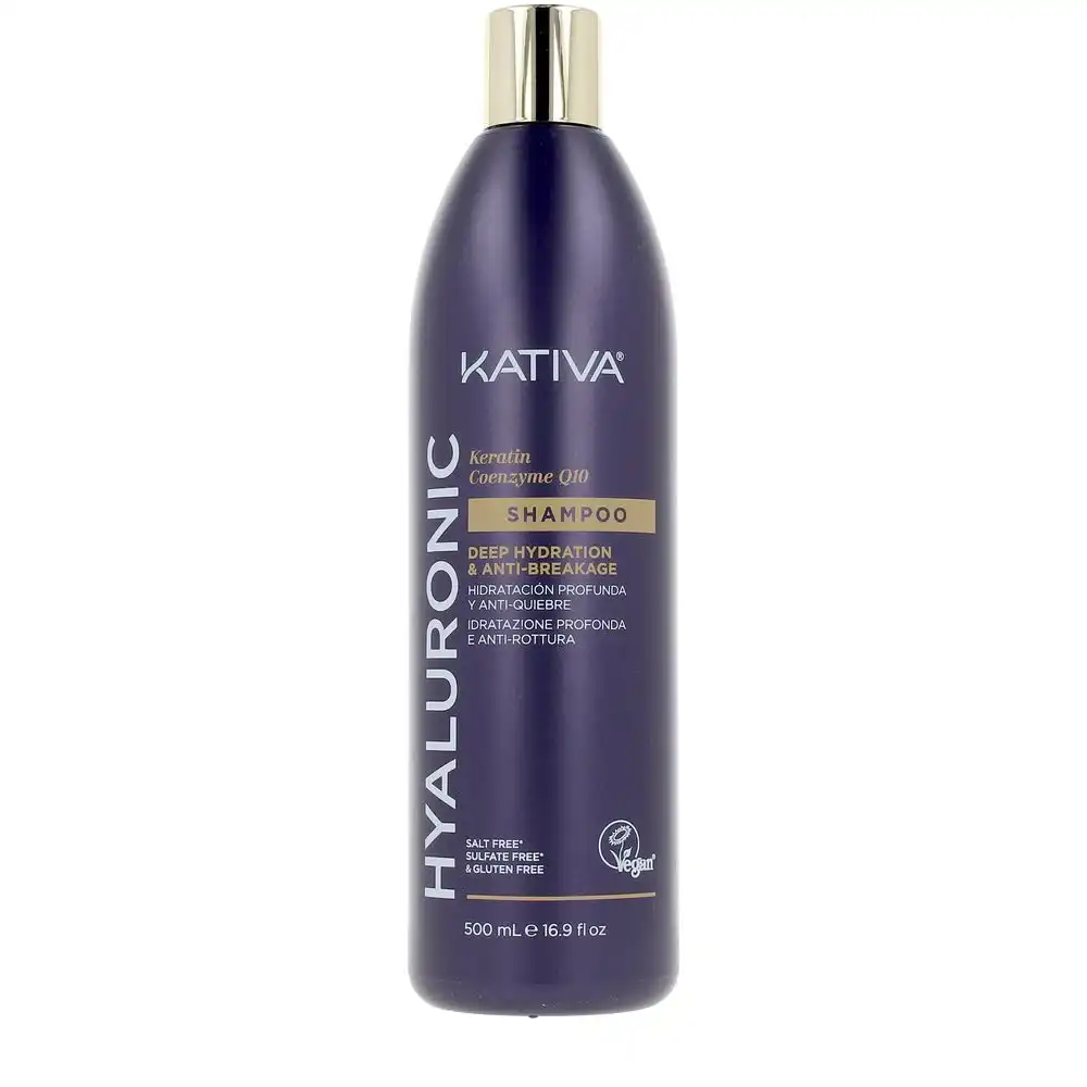 Hyaluronic keratin & coenzyme Q10 shampoo 500 ml - Kativa - Comparador de precios