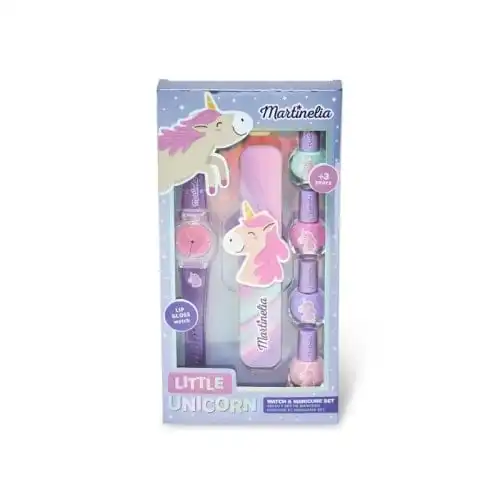 MARTINELIA Unicornio Beauty 1 und Kit de Manicura con Reloj de Brillo de Labios - MARTINELIA - Comparador de precios