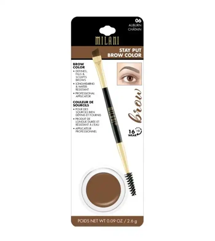 Milani - Pomada de cejas Stay Put Brow Color - 06: Auburn - Milani - Comparador de precios