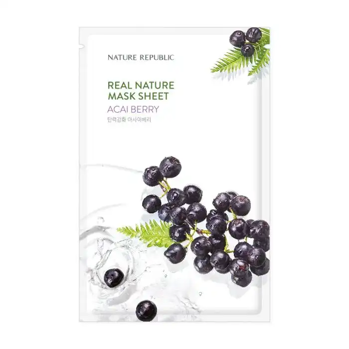 Real Nature Mascarilla Bayas de Acai 23 ml - Nature Republic - Comparador de precios