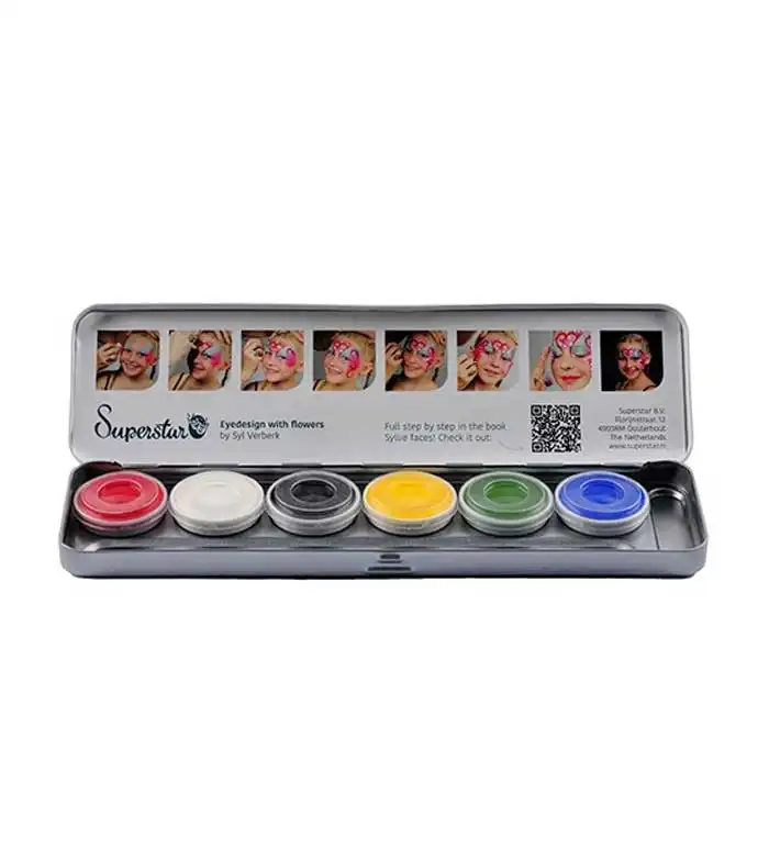 Superstar - Paleta de 6 aquacolores básicos para rostro y cuerpo Halloween - Superstar - Comparador de precios