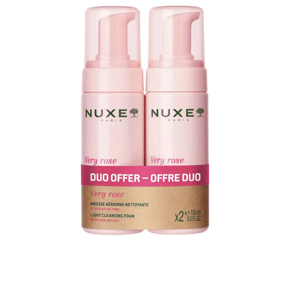 Very Rose espuma suave limpiadora pack 2 x 150 ml - NUXE - Comparador de precios