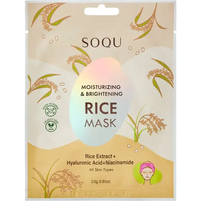 ¡50% DTO! Moisturizing - Brightenning Rice Mascarilla 23 gr - SOQU - Comparador de precios