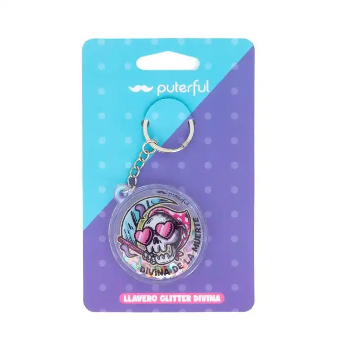 ¡60% DTO! Llavero Glitter Divina de la Muerte - Puterful by Primor - Comparador de precios