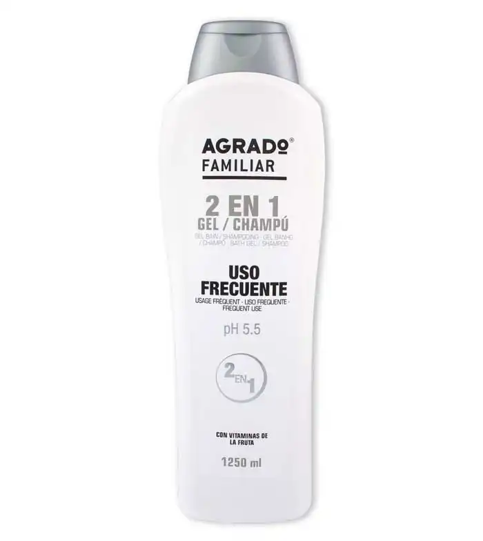 Agrado - Gel y champú uso frecuente familiar - 1250ml - Agrado - Comparador de precios