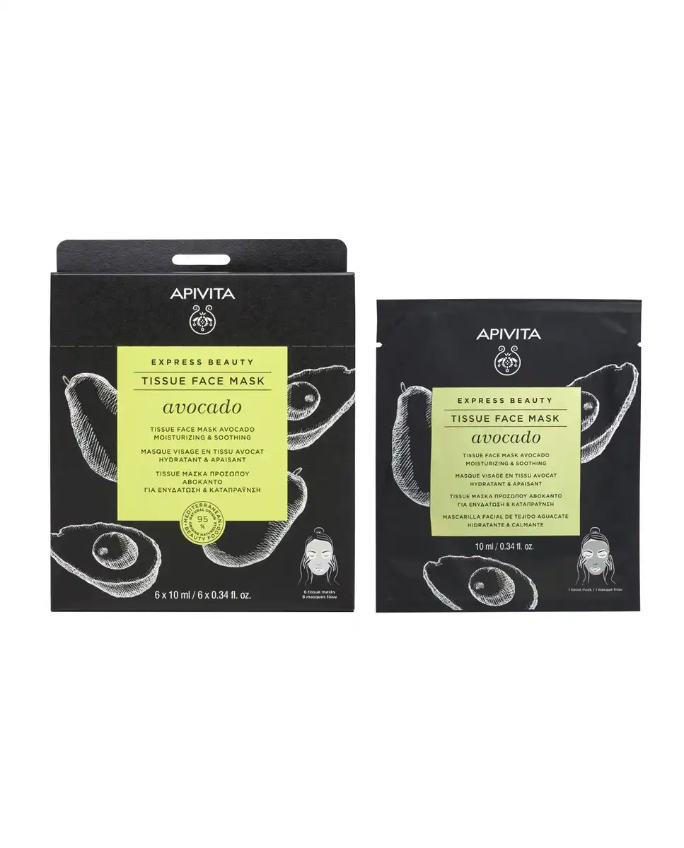 Apivita - Mascarilla Tissue Face Mask Aguacate - Apivita - Comparador de precios