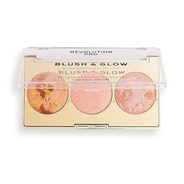 Blush & Glow Hightlight Palette Peach Glow - REVOLUTION PRO - Comparador de precios