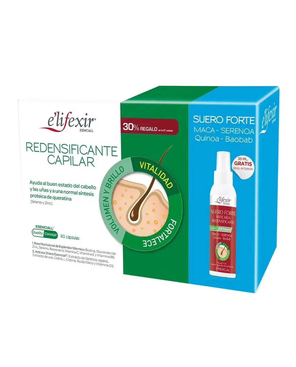 E'lifexir - Cápsulas Redensificante Capilar Esenciall Anticaída E'lifexir. - E'lifexir - Comparador de precios