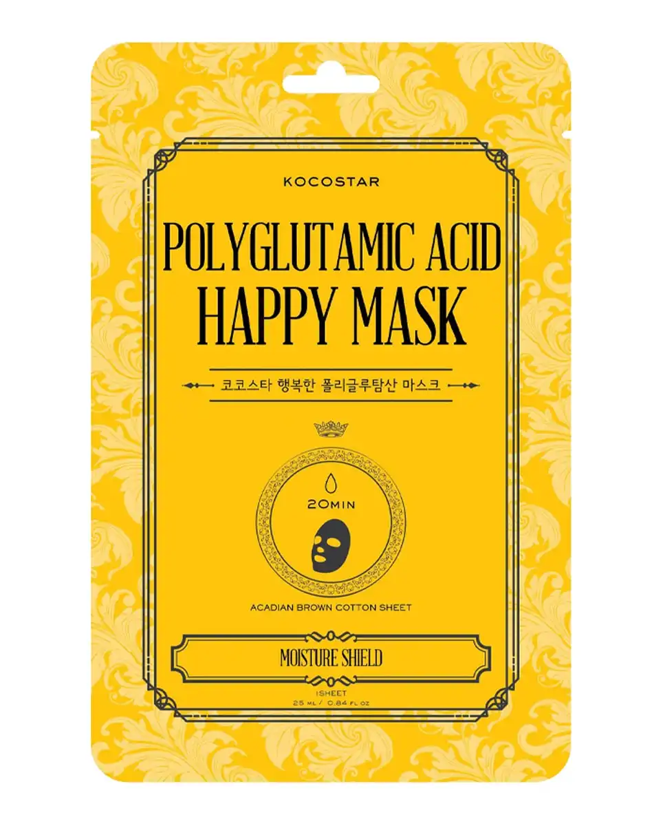 Mascarilla De Velo (Sheet Mask) Polyglutamic Acid Happy Mask Kocostar 25 ml - Kocostar - Comparador de precios
