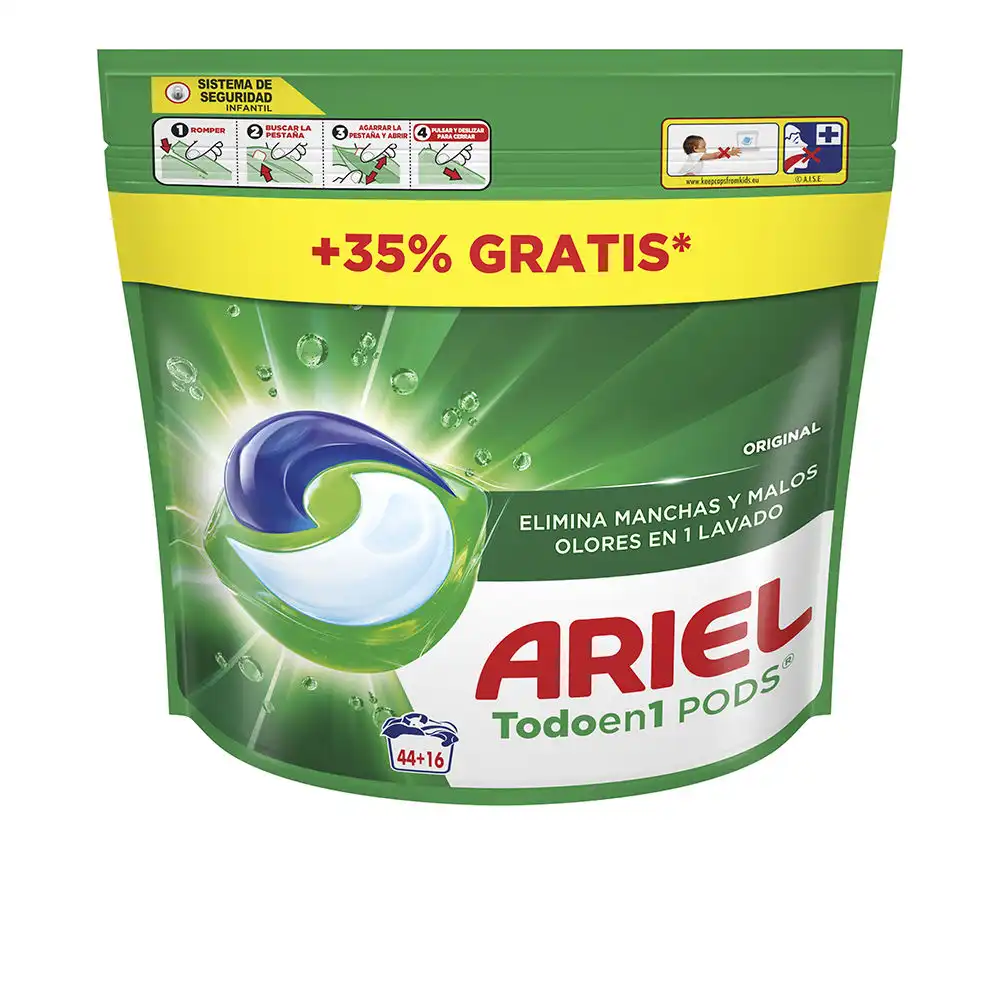 Pods Original detergente 60 cápsulas - Ariel - Comparador de precios