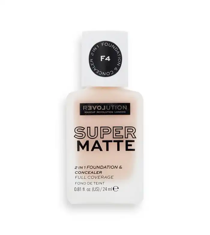 Revolution Relove - Base de maquillaje Super Matte - F4 - Revolution Relove - Comparador de precios