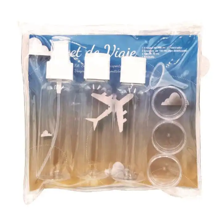 Set Neceser con Botes Rellenables - SHAUSA - Comparador de precios