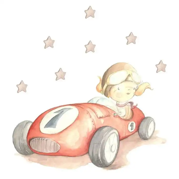 Vinilo Fast Car - Pequeño Piloto - Comparador de precios