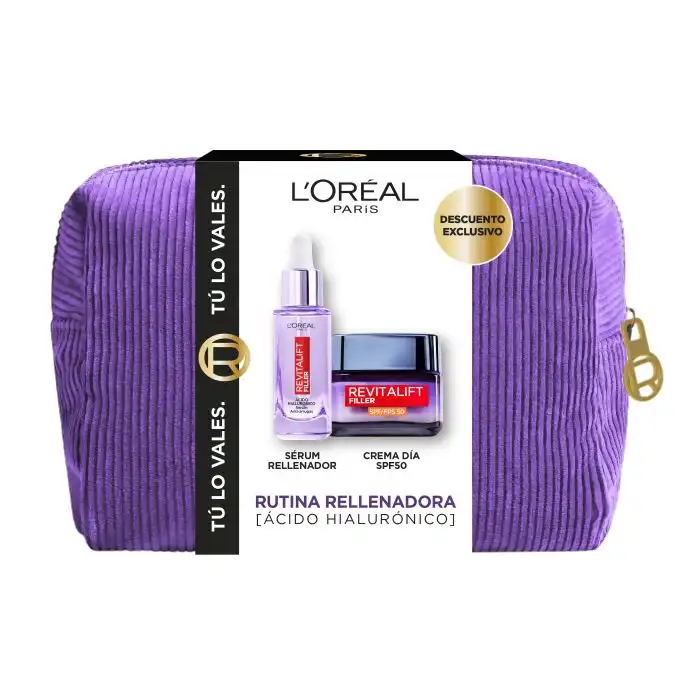 ¡15% DTO! Set Revitalift Filler Sérum Facial Anti-Edad y Crema Hidratante SPF 50 - Loreal Paris - Comparador de precios