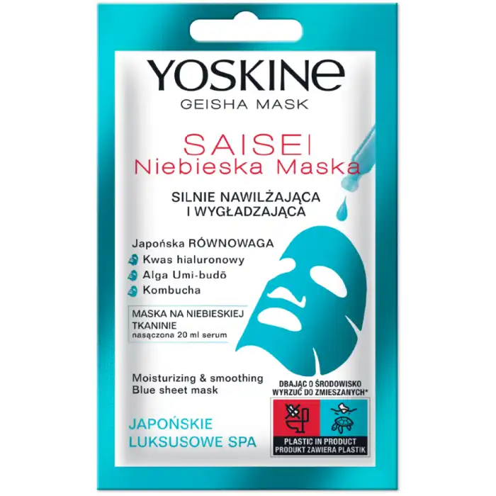 ¡43% DTO! Japan Geisha Mask Moist-Firmg Blue 20 ml - Yoskine - Comparador de precios