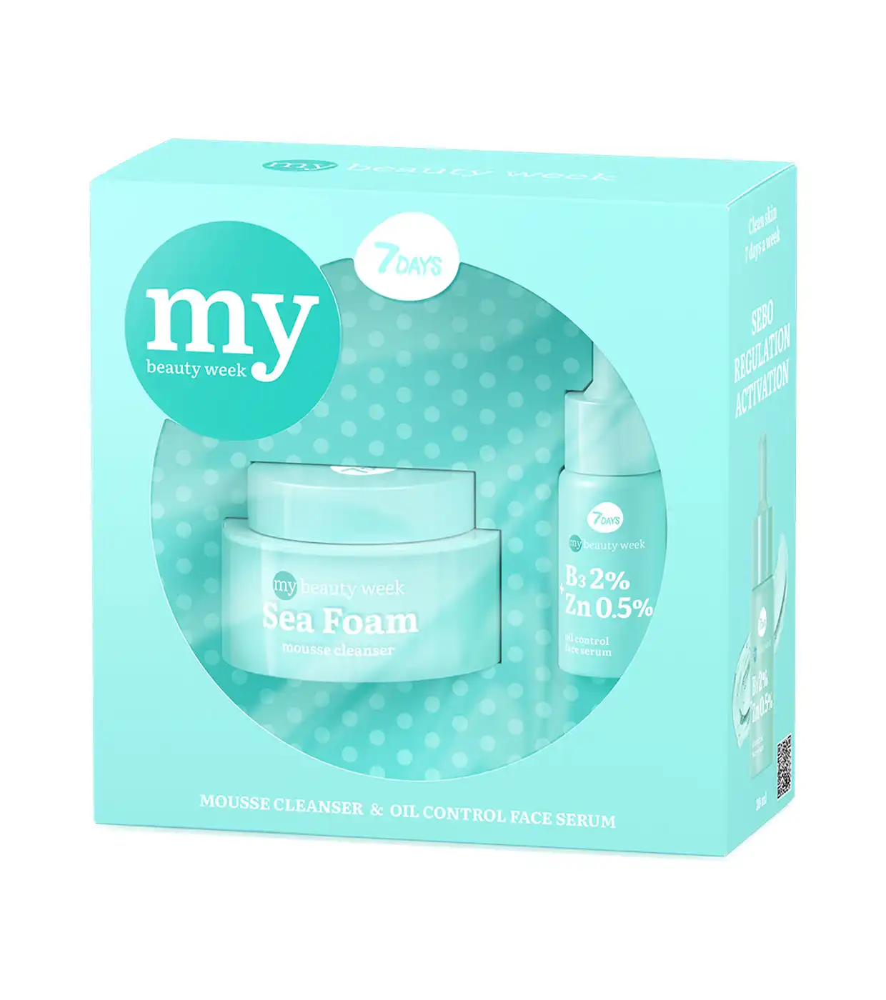 7 Days - *My Beauty Week* - Set de regalo limpiador en mousse + sérum Mattifying Paradise - 7DAYS - Comparador de precios